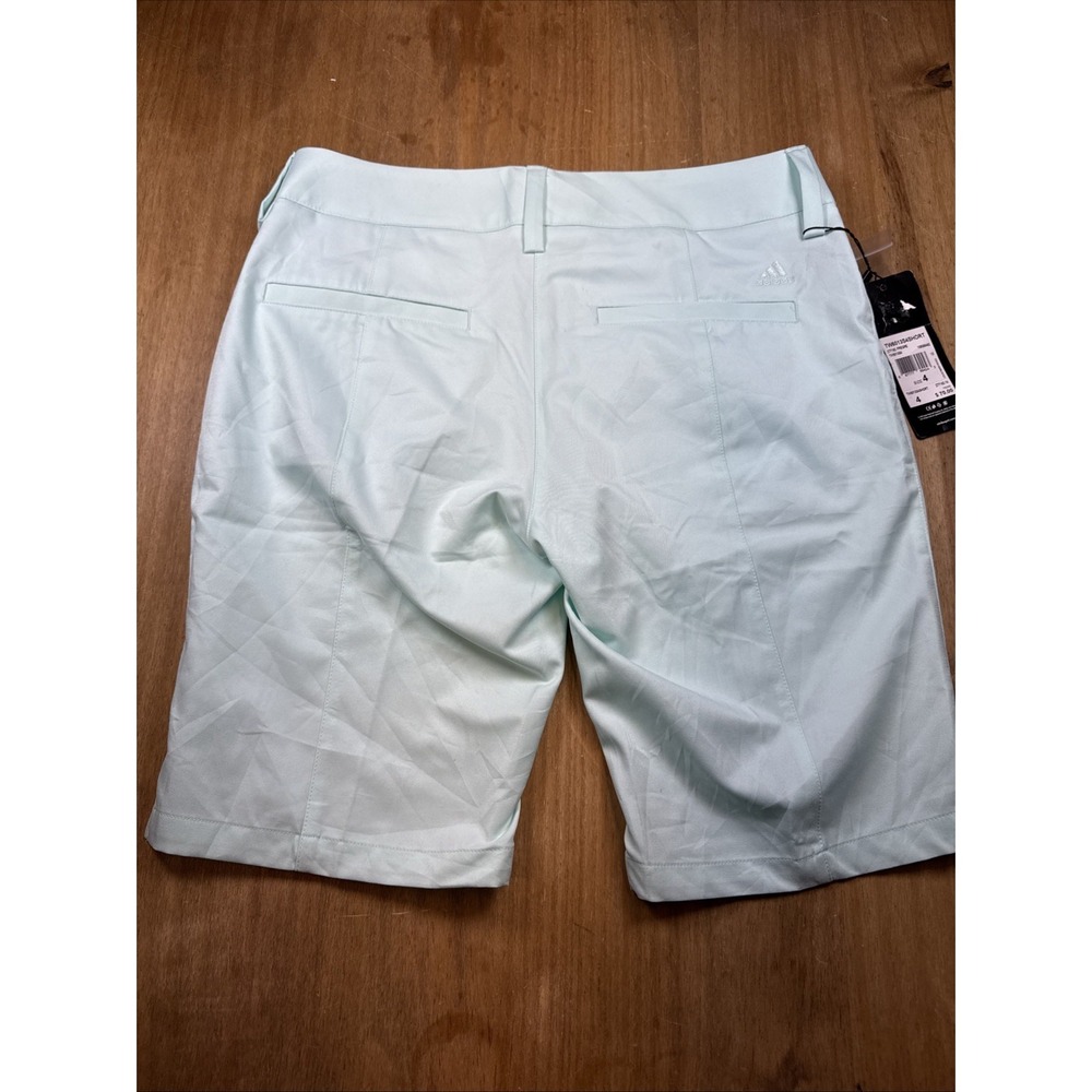 SOLD NWT Adidas Climalite Bermuda Golf Shorts Women's 4 Fresh Green 10" Inseam - Picture 11 of 13